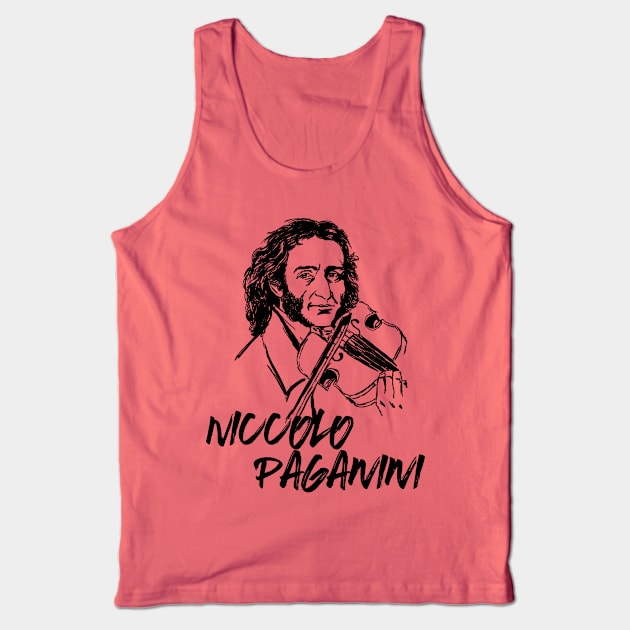 Niccolo Paganini Tank Top by Erena Samohai